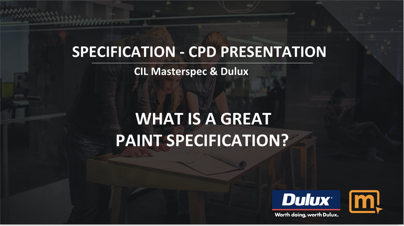 Dulux & Masterspec | What Does a Great Paint Specification Look Like? image