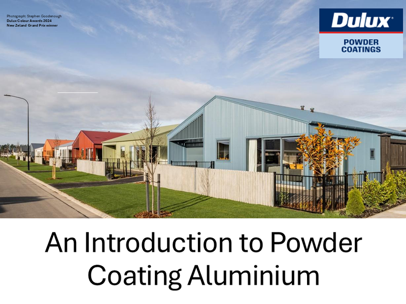 An introduction to powder coating with Aluminium Dulux image